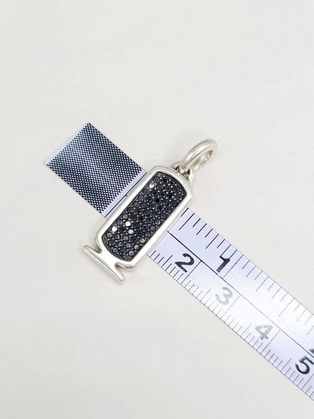 David Yurman Cairo Cartouche Amulet w/ Pavé Black Diamonds - RARE